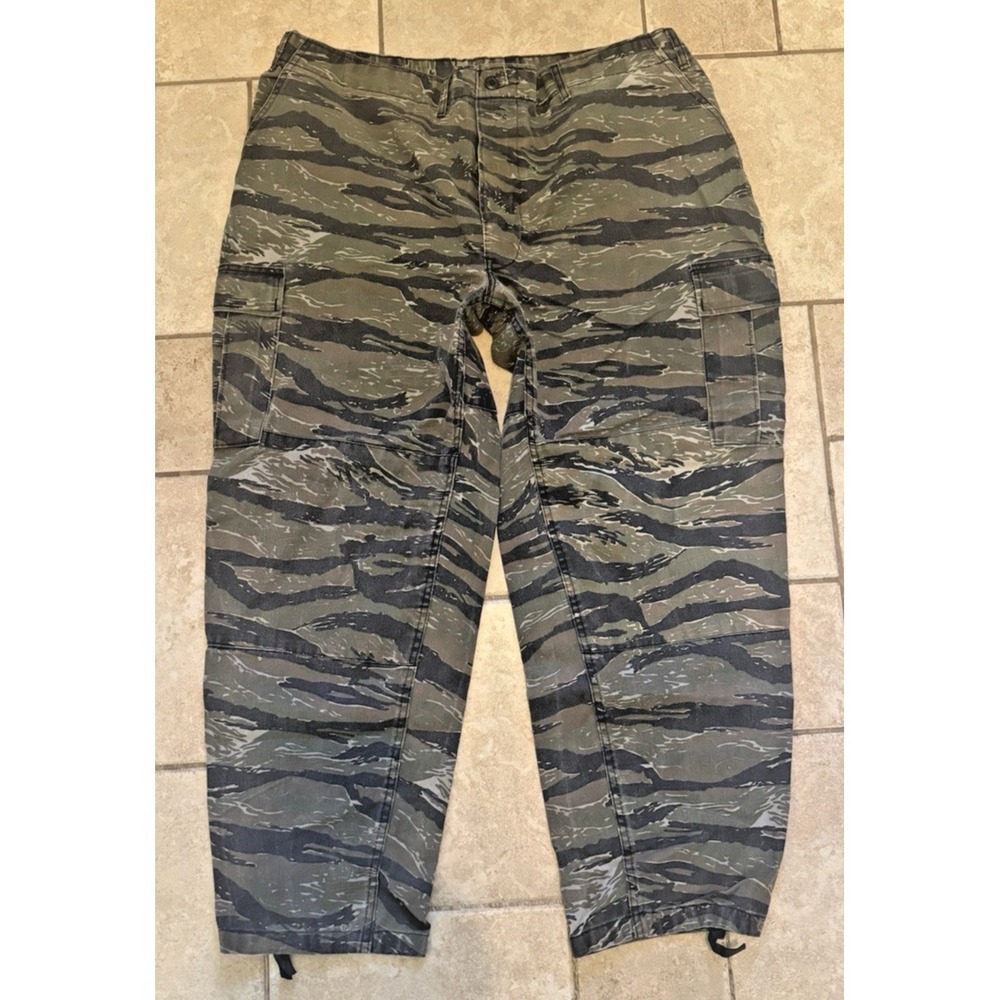 Rothco BDU Cargo Pants Military Tiger Stripe Camo‎ Green Men's Size XXLarge Reg
